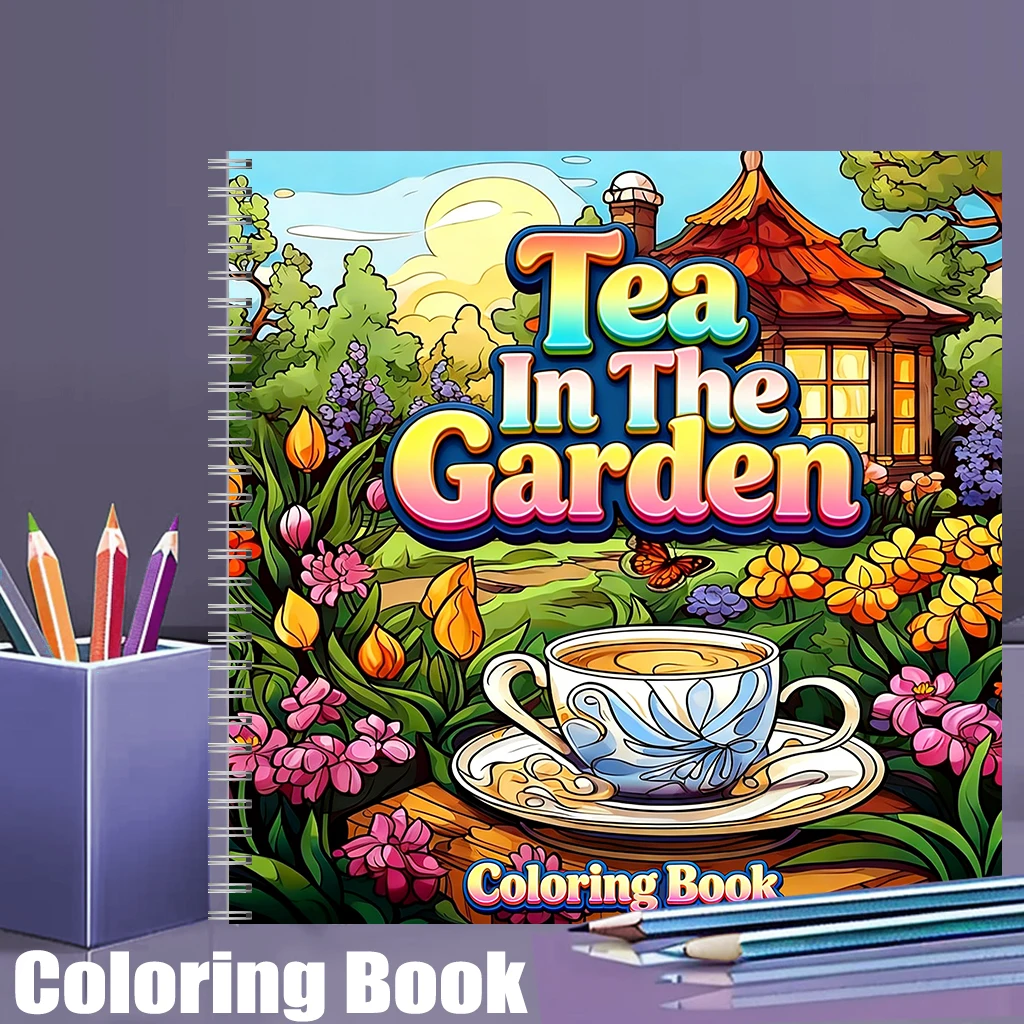 Tea In The Gardens Coloring Bo - Event Supplies ulasan dan harga