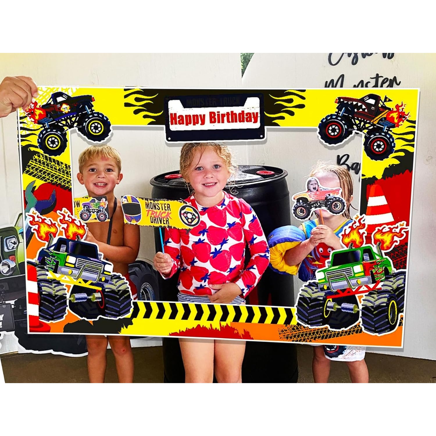 LaVenty Monster Truck Birthday - Photo Booth Frame ulasan dan harga