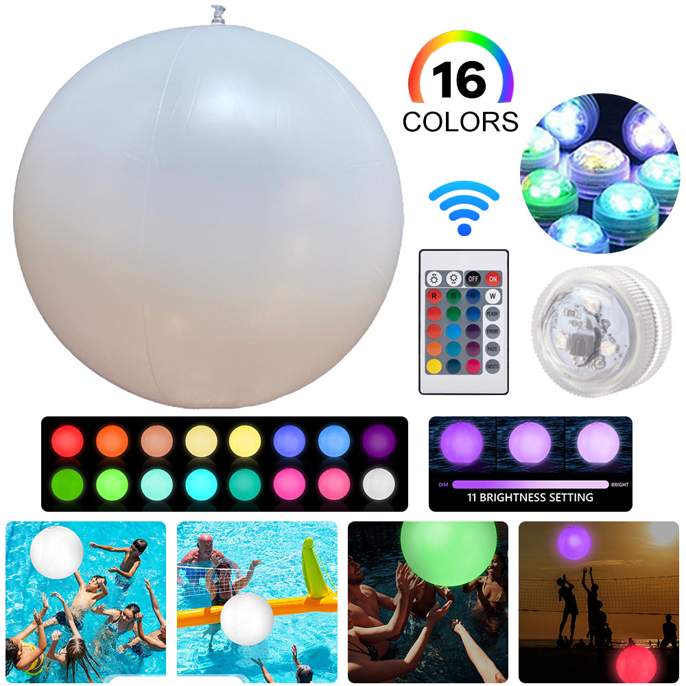 40/60CM Luminous Beach Ball Li - Led Balloon Light ulasan dan harga