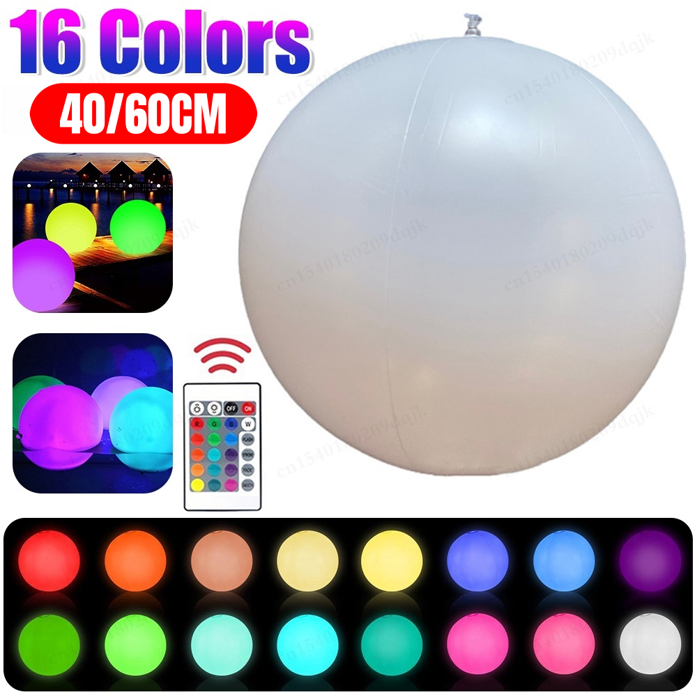 40/60CM Luminous Beach Ball Li - Led Balloon Light ulasan dan harga