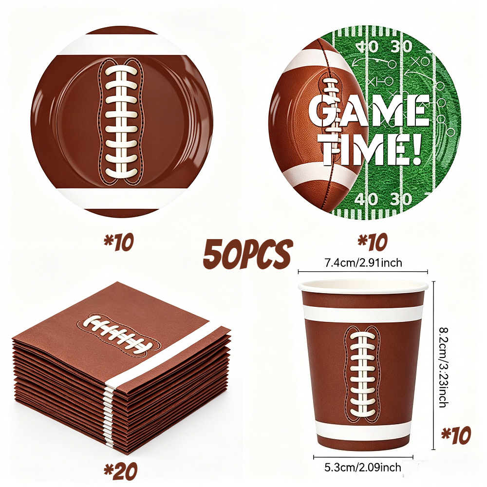 American Football Super Bowl P - Table Cloth Disposable ulasan dan harga